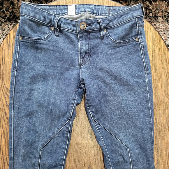 Volcom Pistol Denim Legging Dark Wash Jeans Size Junior's 7 - Picture 2 of 13